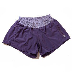 Dark Purple shorts with light purple waist Lululemon size 4